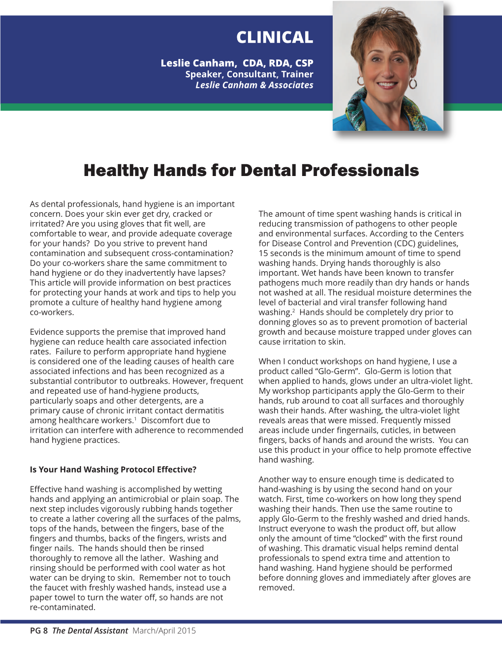 Healthy Hands for Dental Professionals