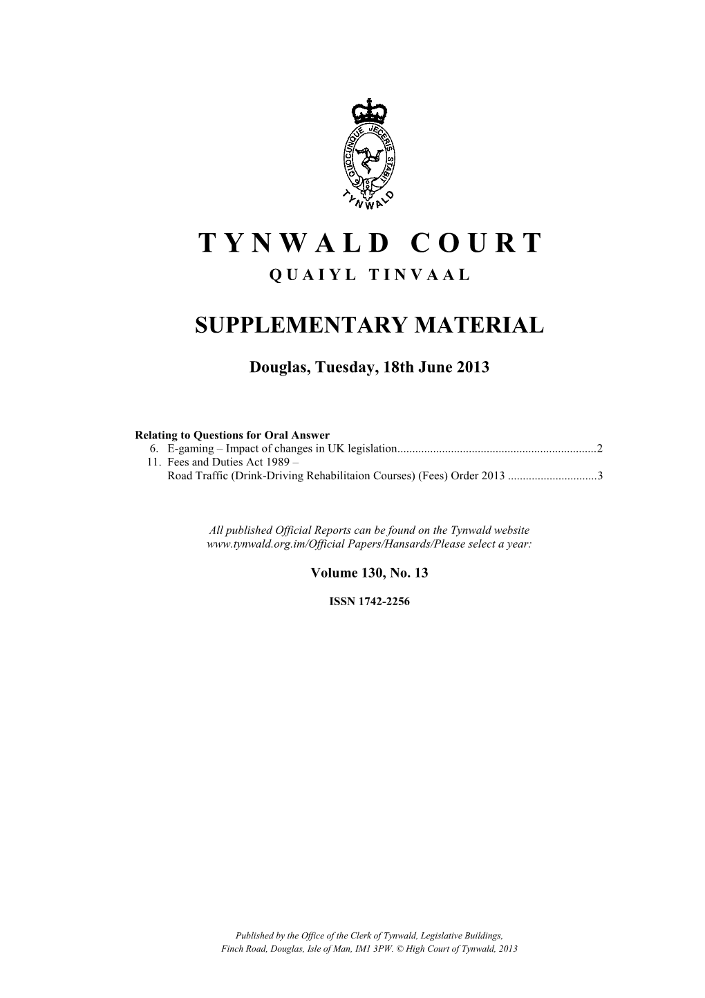 Tynwald Court