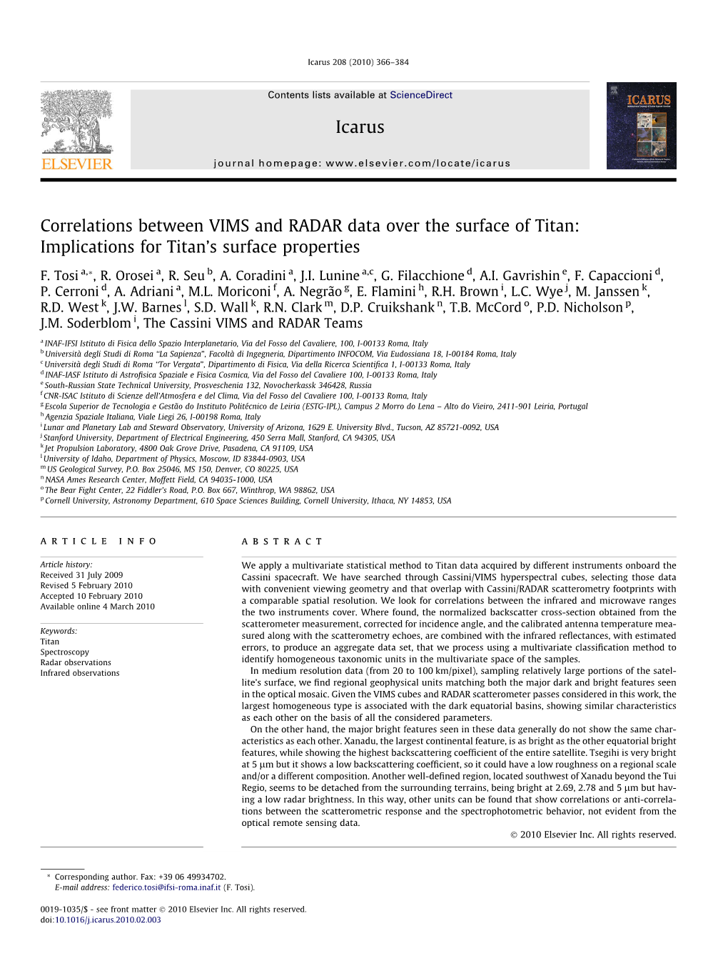 Implications for Titan's Surface Properties