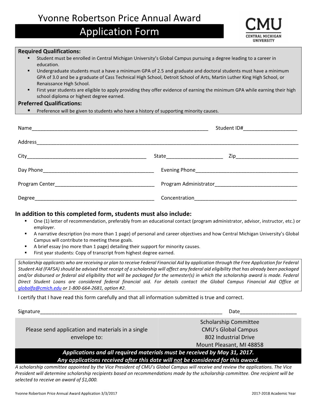 Application Form