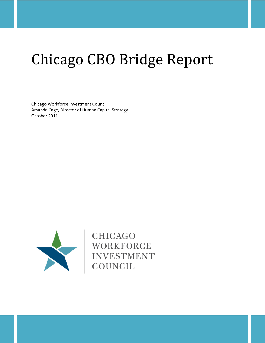 Chicago CBO Bridge Report