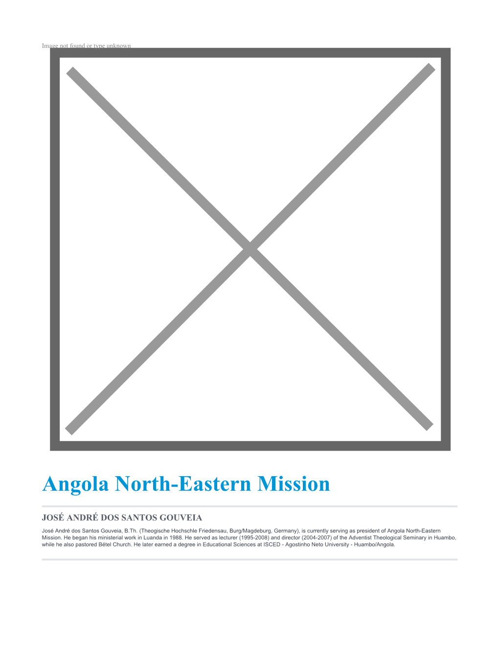 Angola North-Eastern Mission