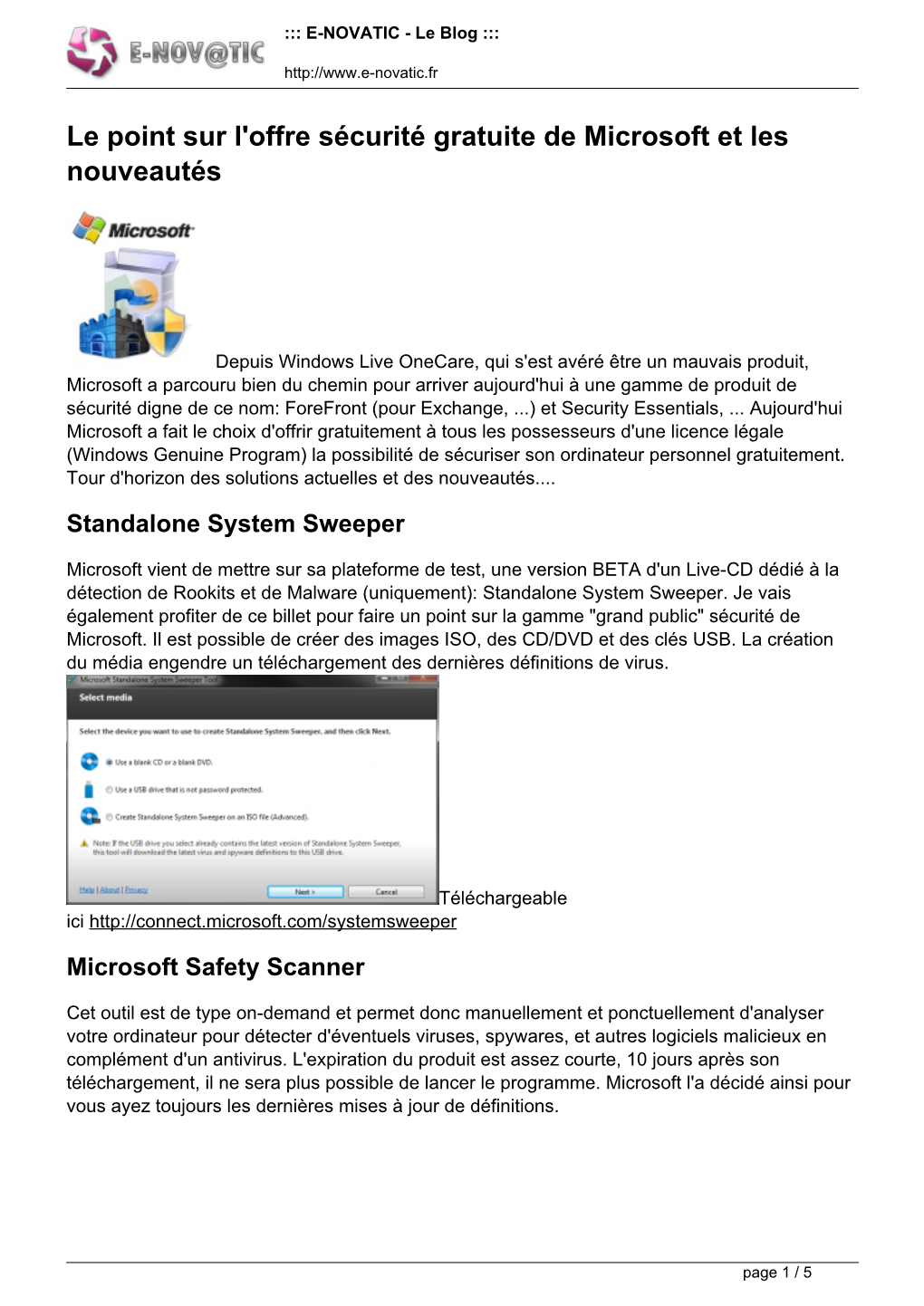 Microsoft Security Essentials