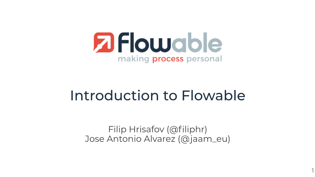 Introduction to Flowable