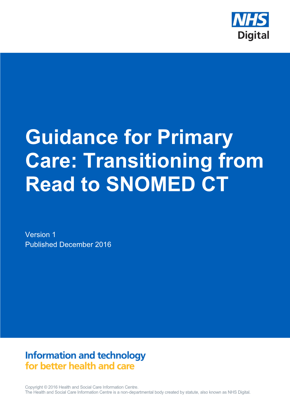 Transitioning from Read to SNOMED CT