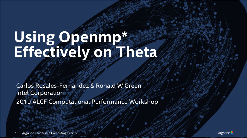 Using Openmp Effectively on Theta