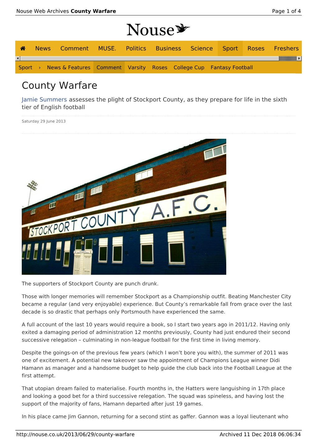 County Warfare | Nouse