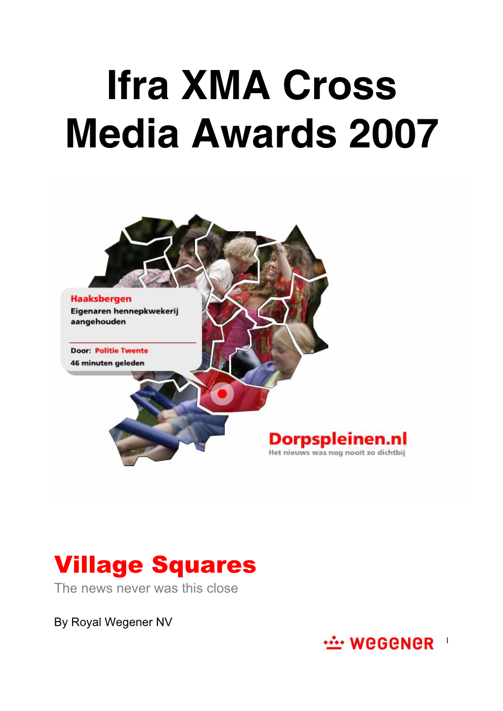 Ifra XMA Cross Media Awards 2007