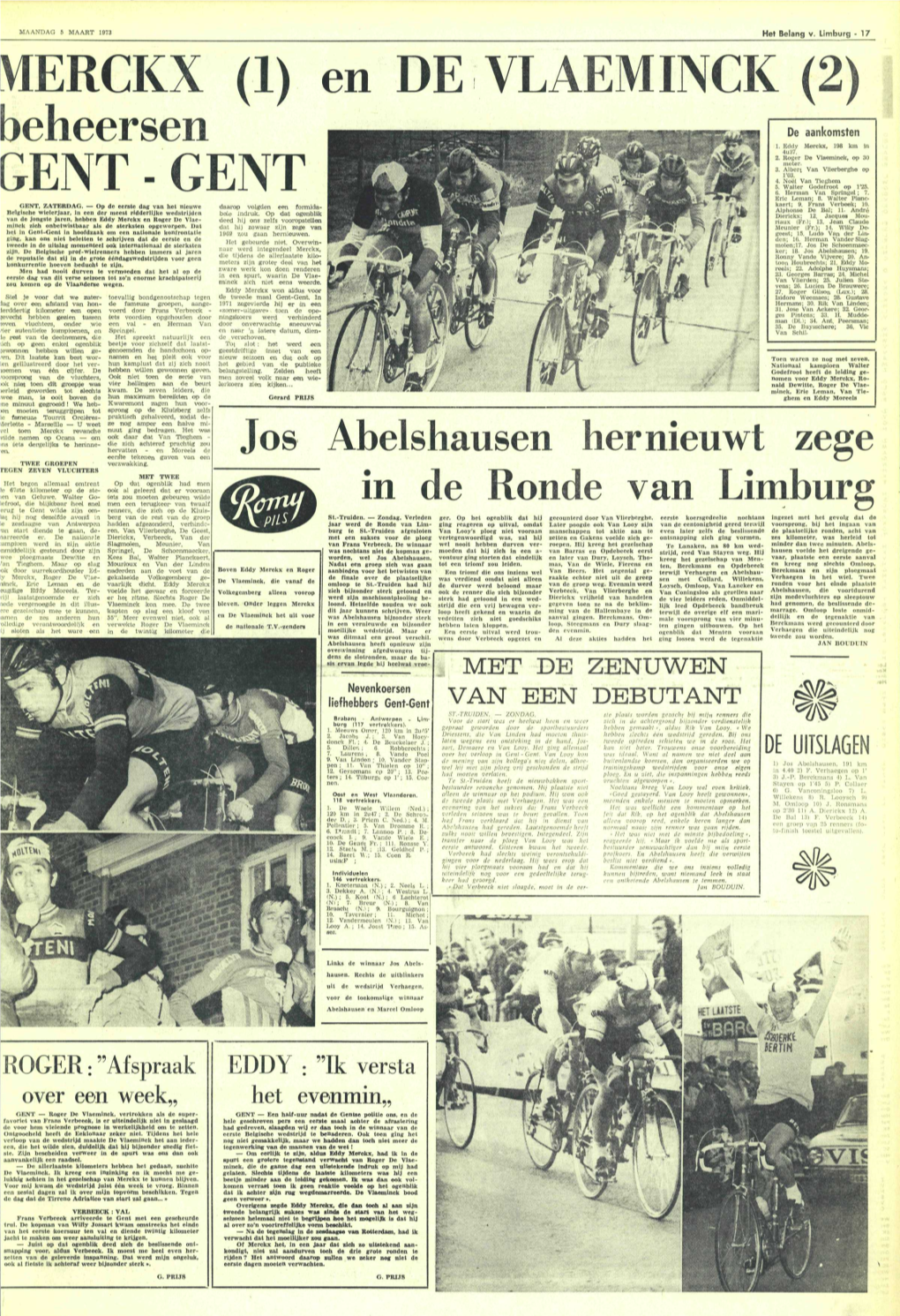 MERCKX (1) En DE VLAEMINCK (2)