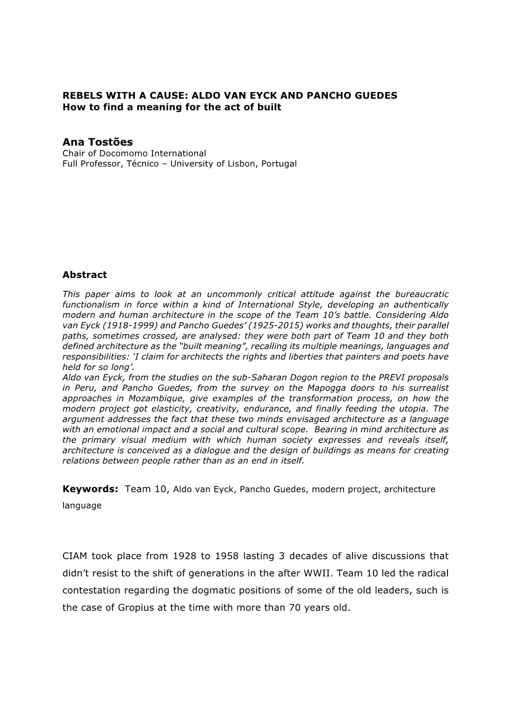 Ana Tostões – Revisiting Post-CIAM Generation Proceedings.Pdf