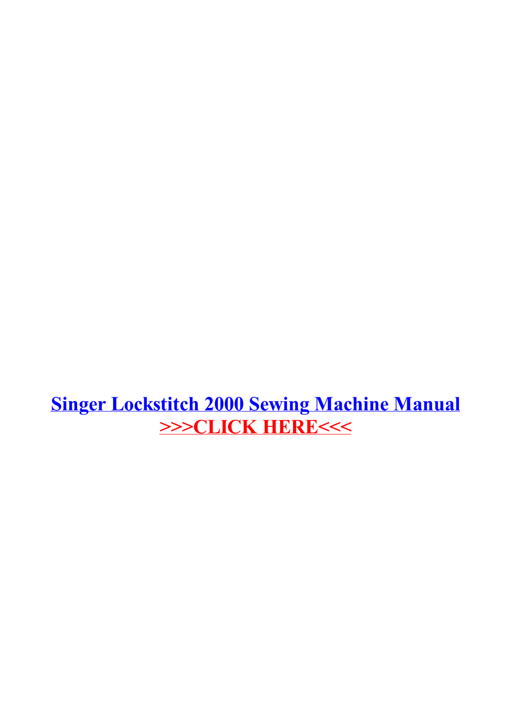 Singer Lockstitch 2000 Sewing Machine Manual.Pdf