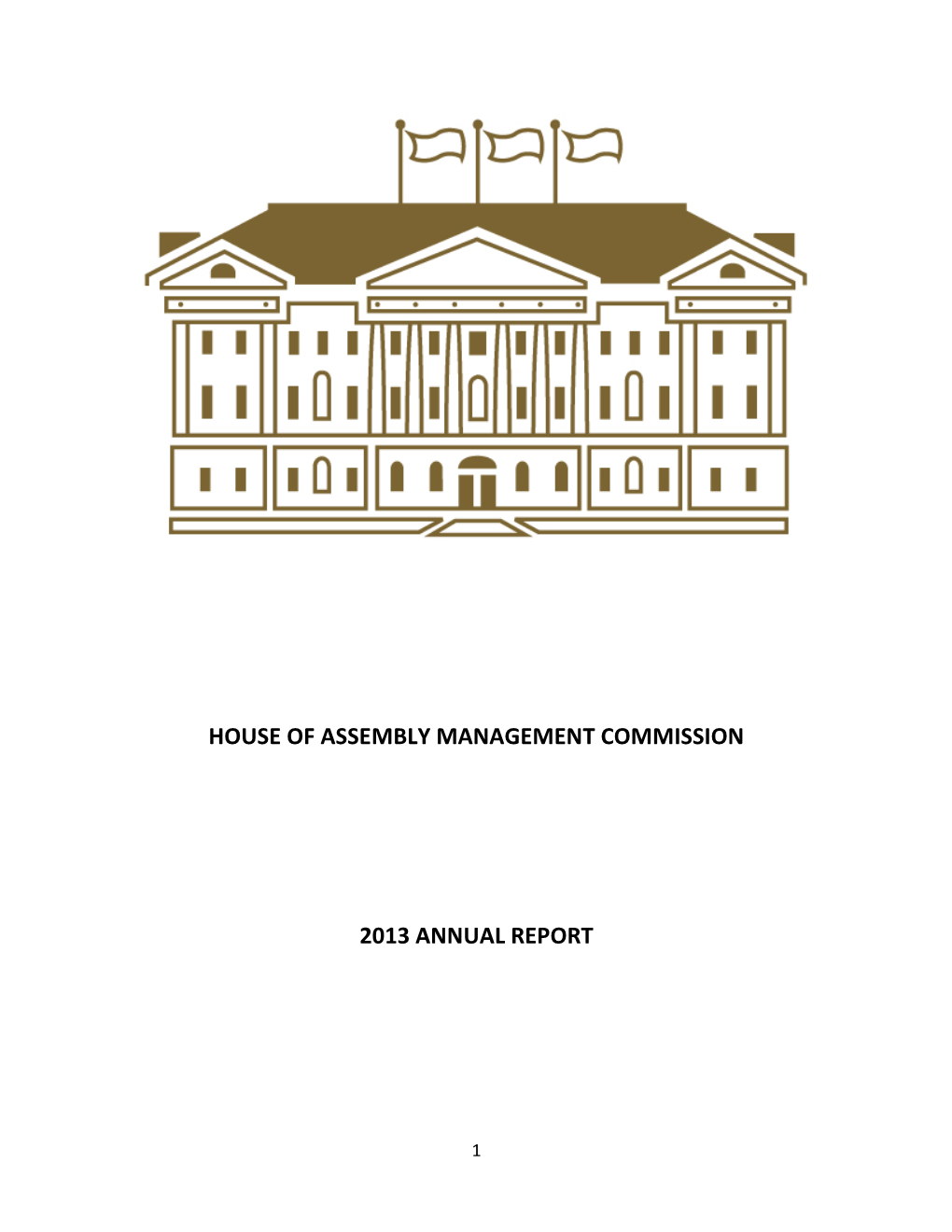 House of Assembly Management Commission 2013 Annual Report