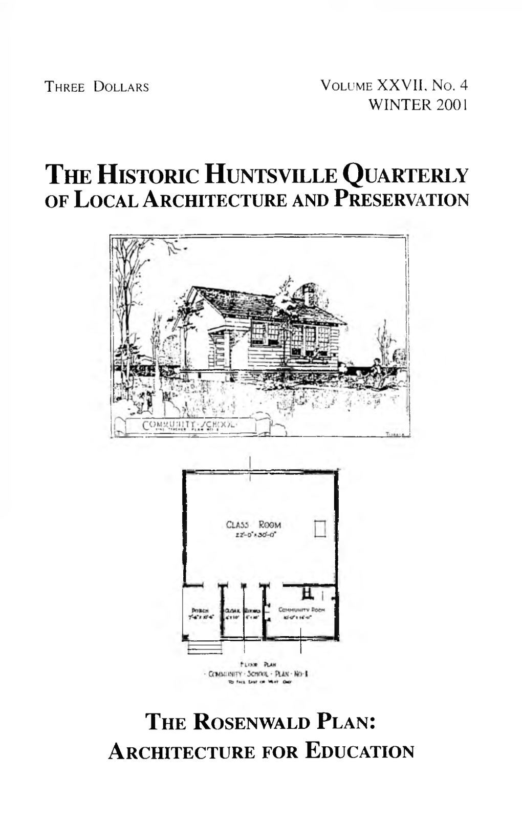 The Rosenwald Plan: Architecture for Education Nancy Rohr