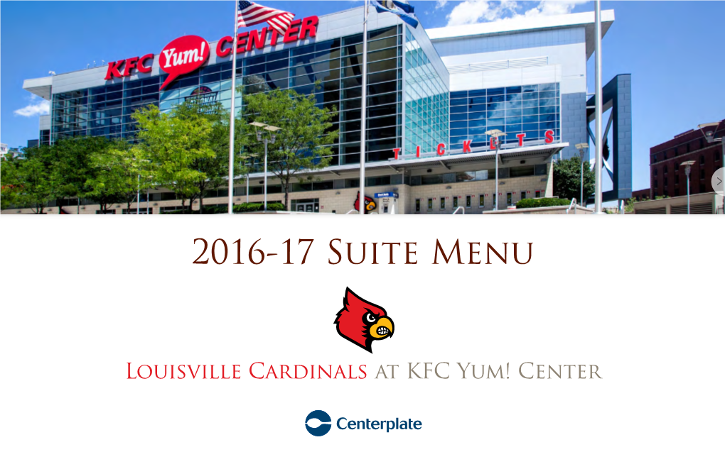 2016-17 Suite Menu