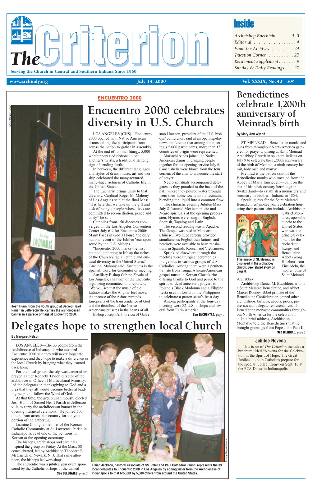 Encuentro 2000 Celebrates Diversity in U.S. Church