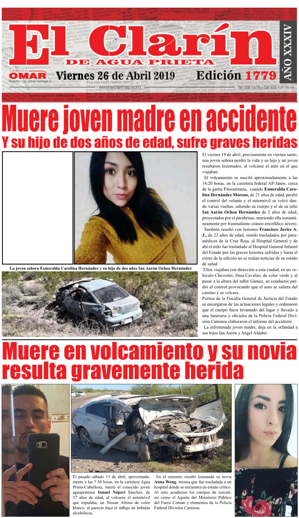 Muere En Volcamiento Y Su Novia Resulta Gravemente Herida