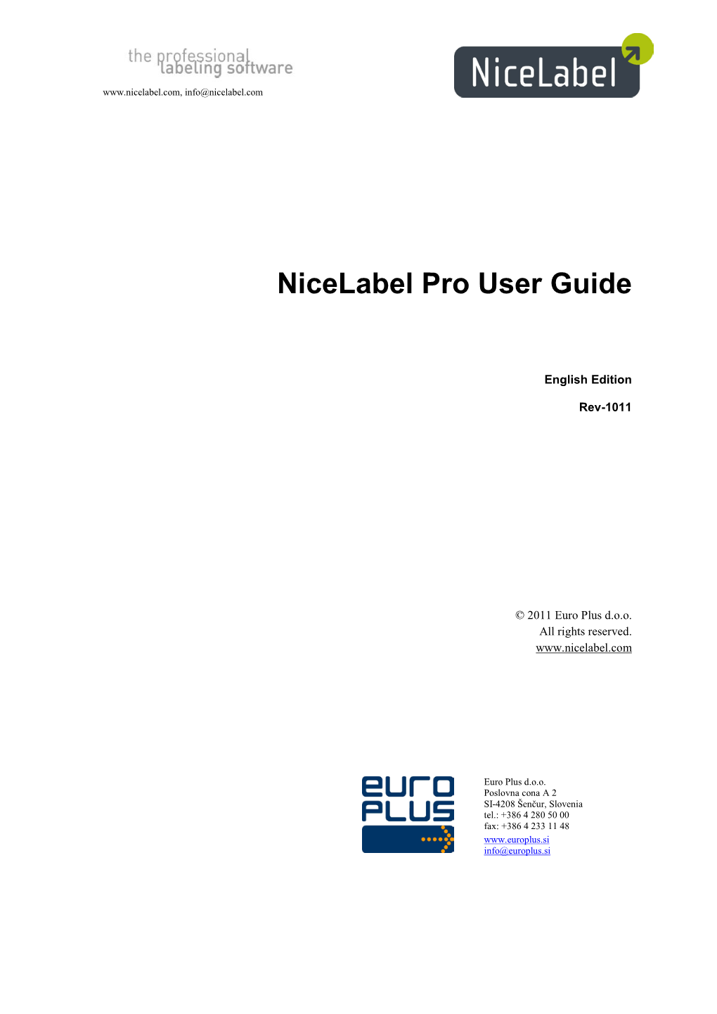 Nicelabel Pro User Guide