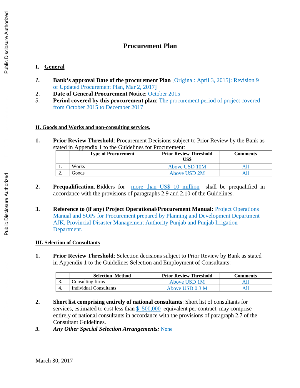 World Bank Document