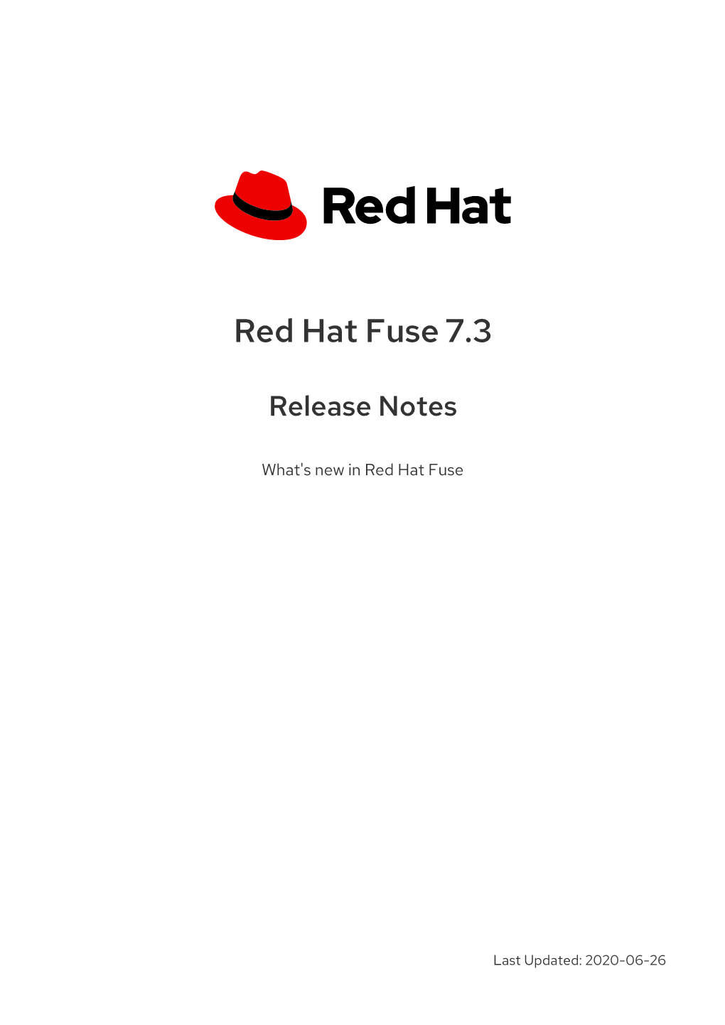 Red Hat Fuse 7.3 Release Notes
