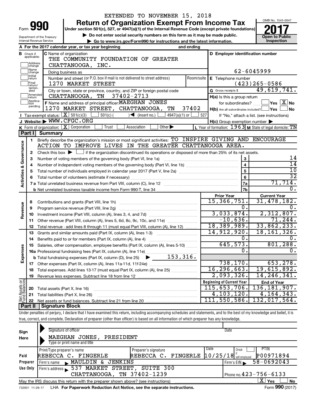 Return of Organization Exempt from Income Tax OMB No