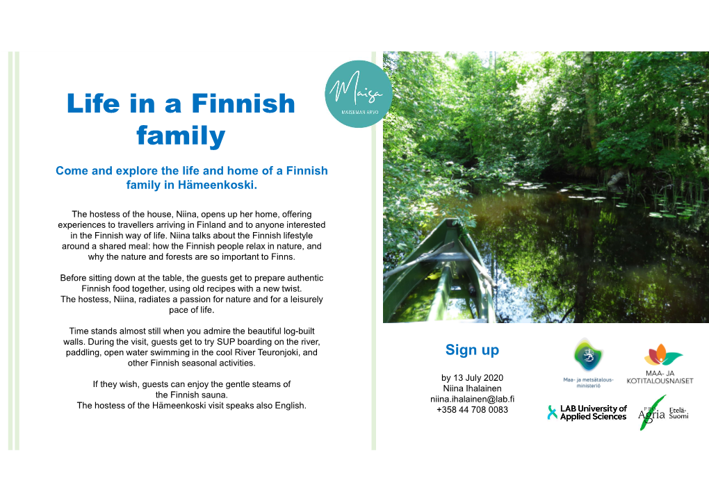 Life in a Finnish Family