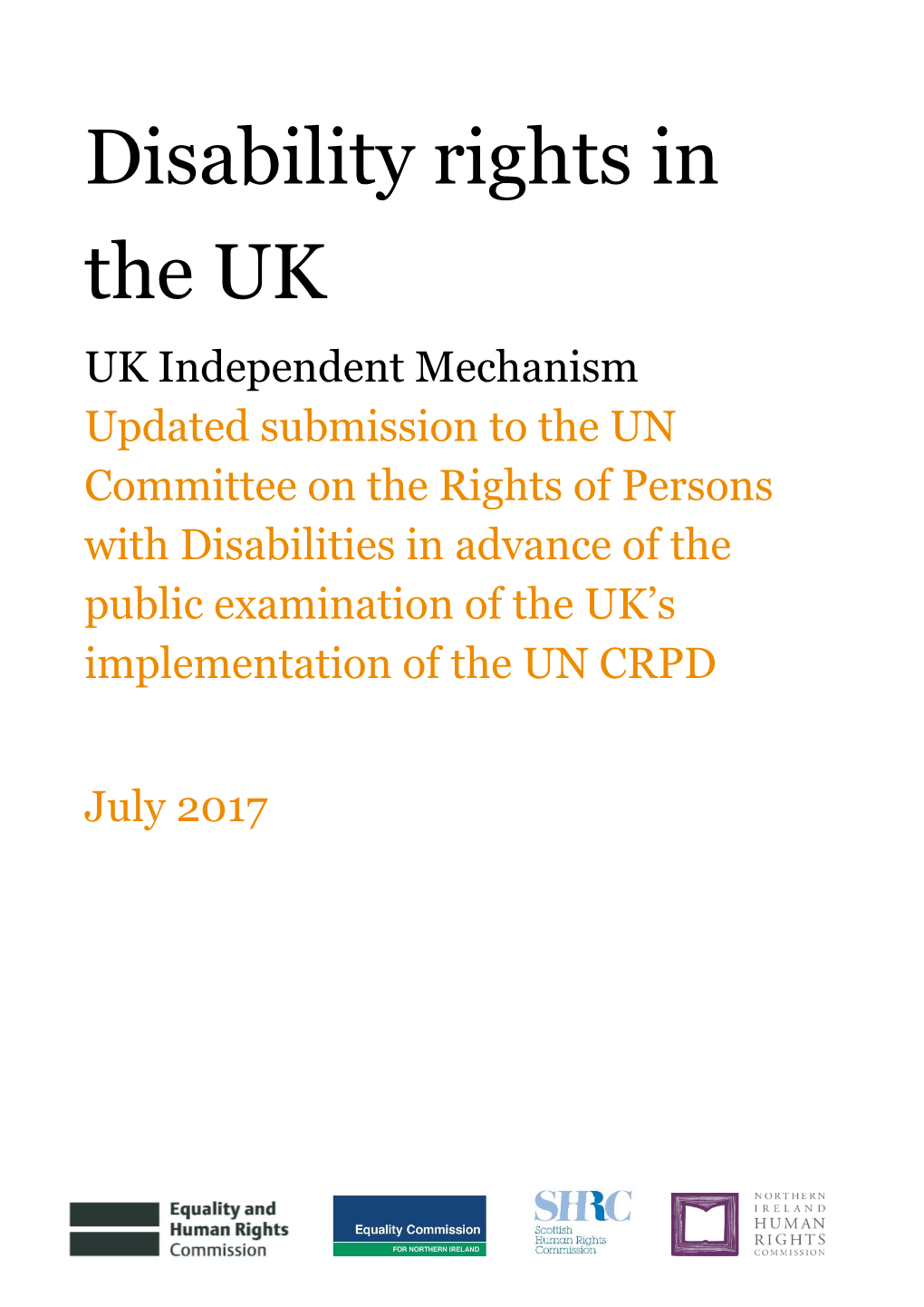 Disability Rights in the UK