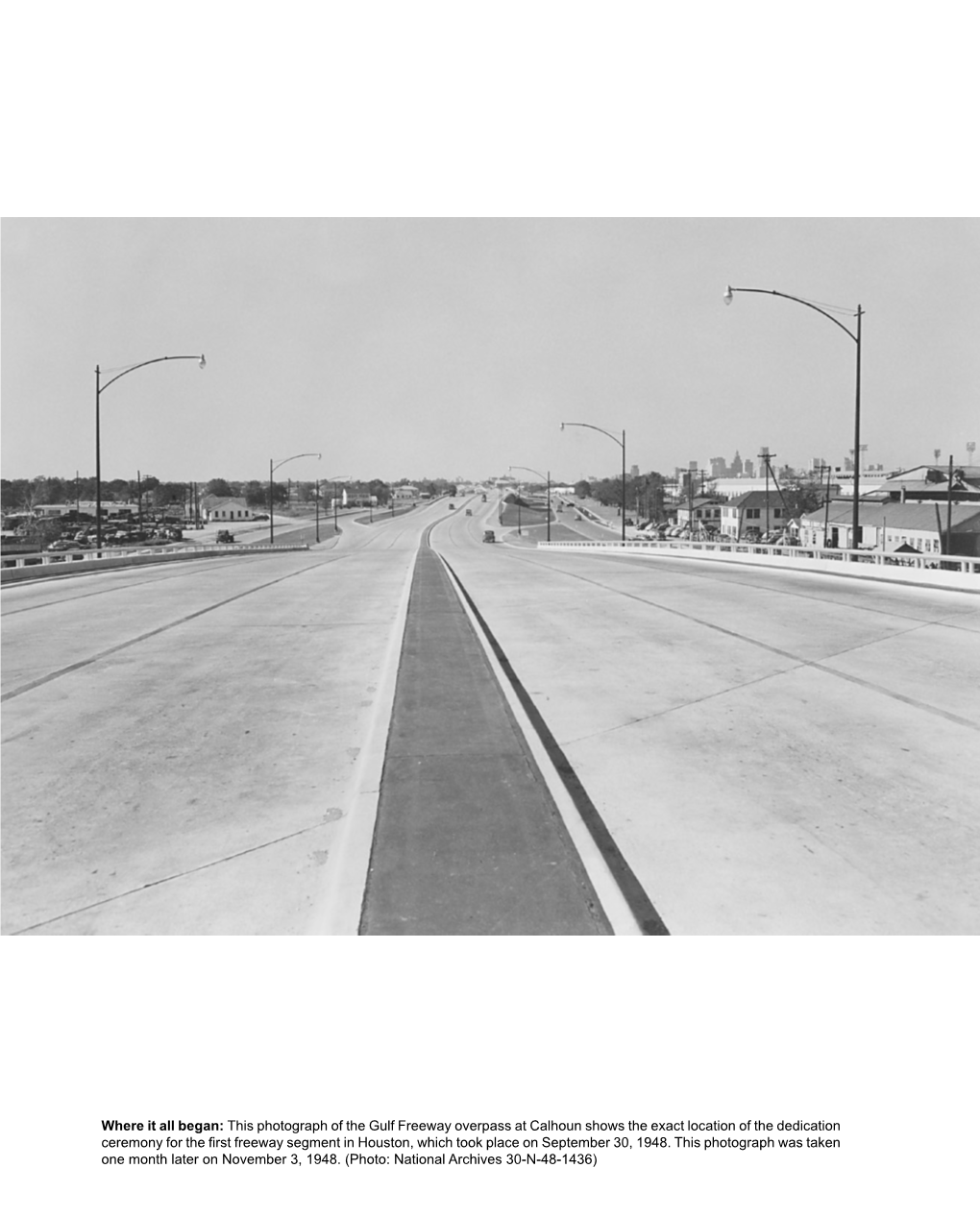 This Photograph of the Gulf Freeway Overpass At