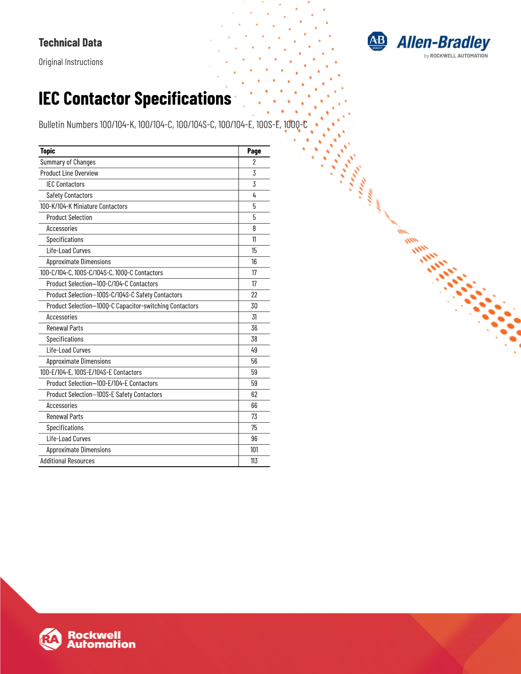 IEC Contactor Specifications