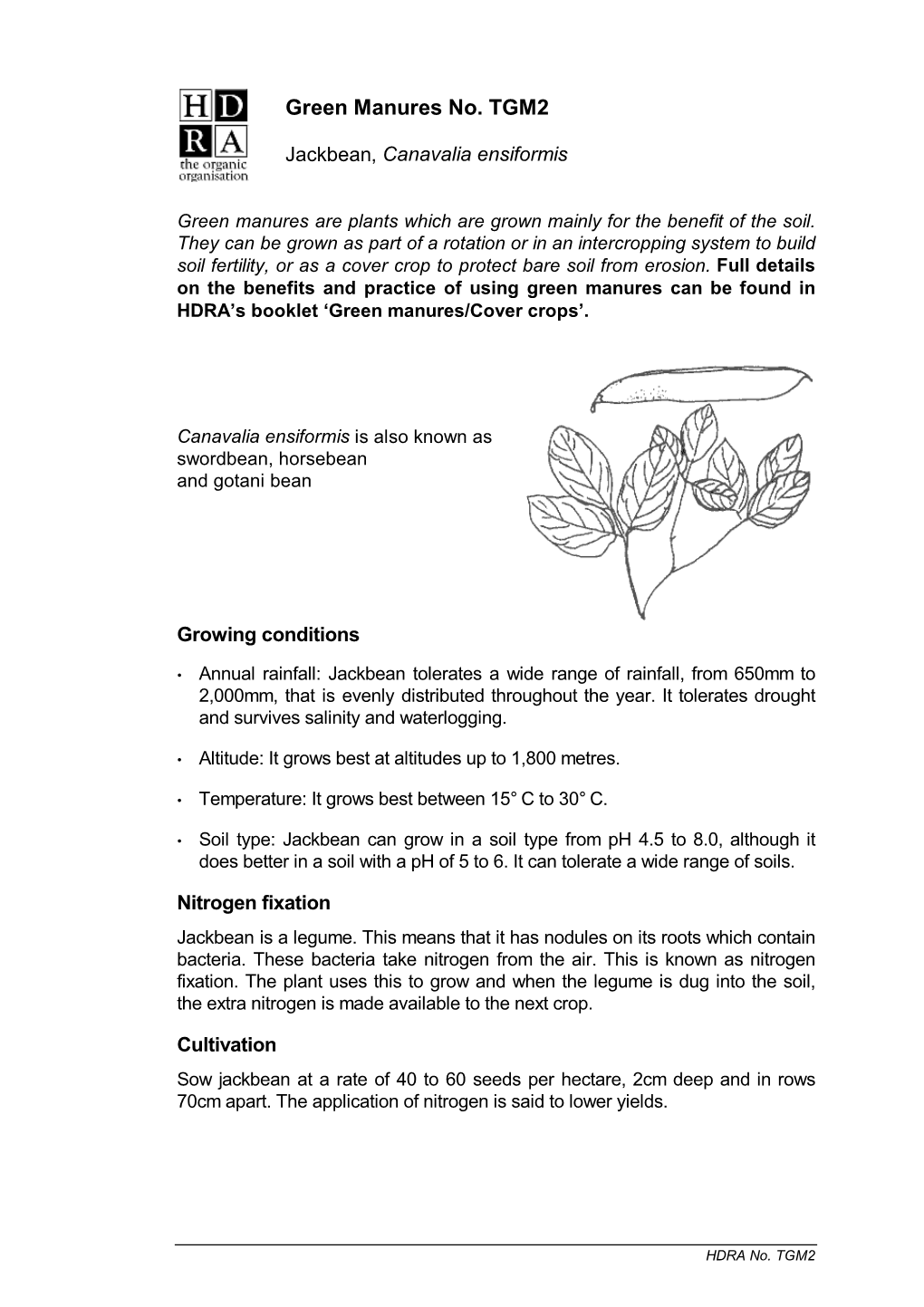 Green Manures No. TGM2