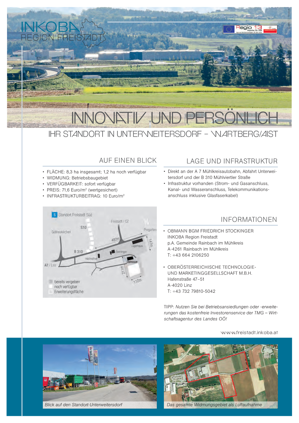 Innovativ Und Persönlich Ihr Standort in Unterweitersdorf – Wartberg/Aist