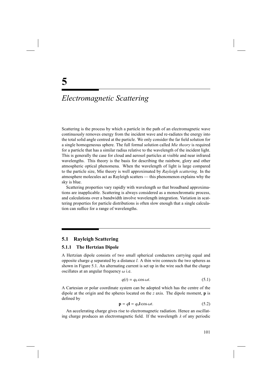 Electromagnetic Scattering