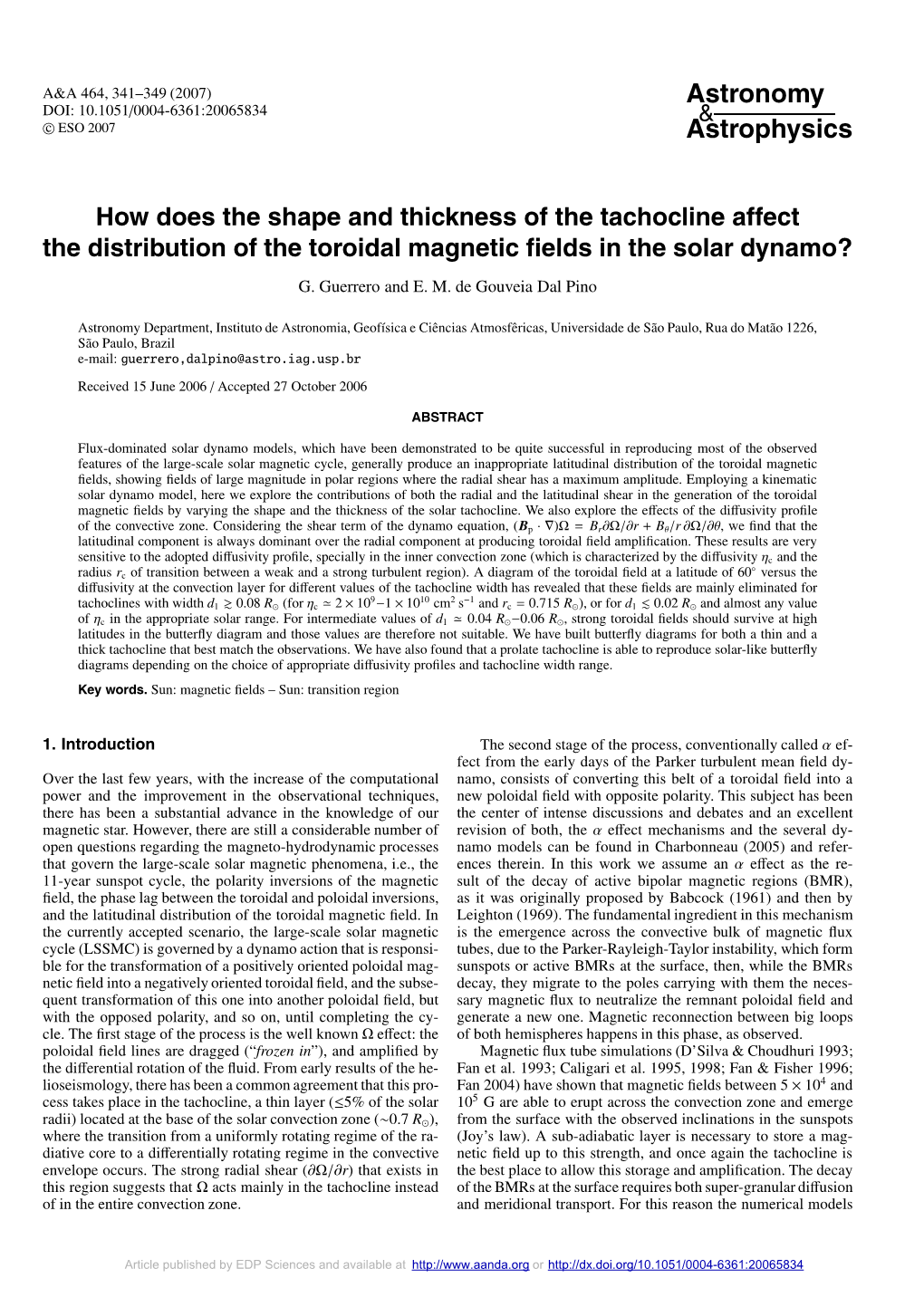 How Does the Shape and Thickness of the Tachocline Affect the Distribution of the Toroidal Magnetic ﬁelds in the Solar Dynamo?