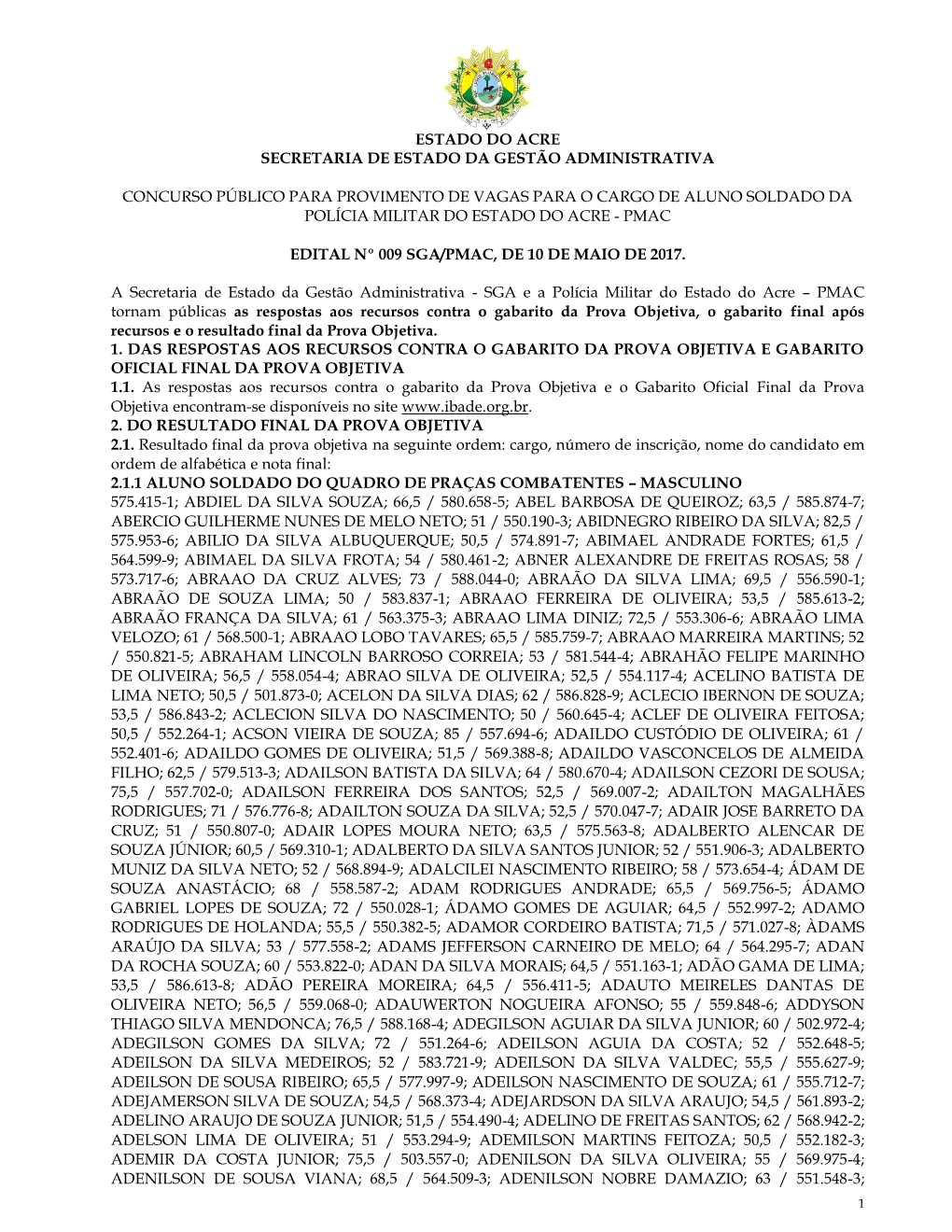 Estado Do Acre Secretaria De Estado Da Gestão Administrativa