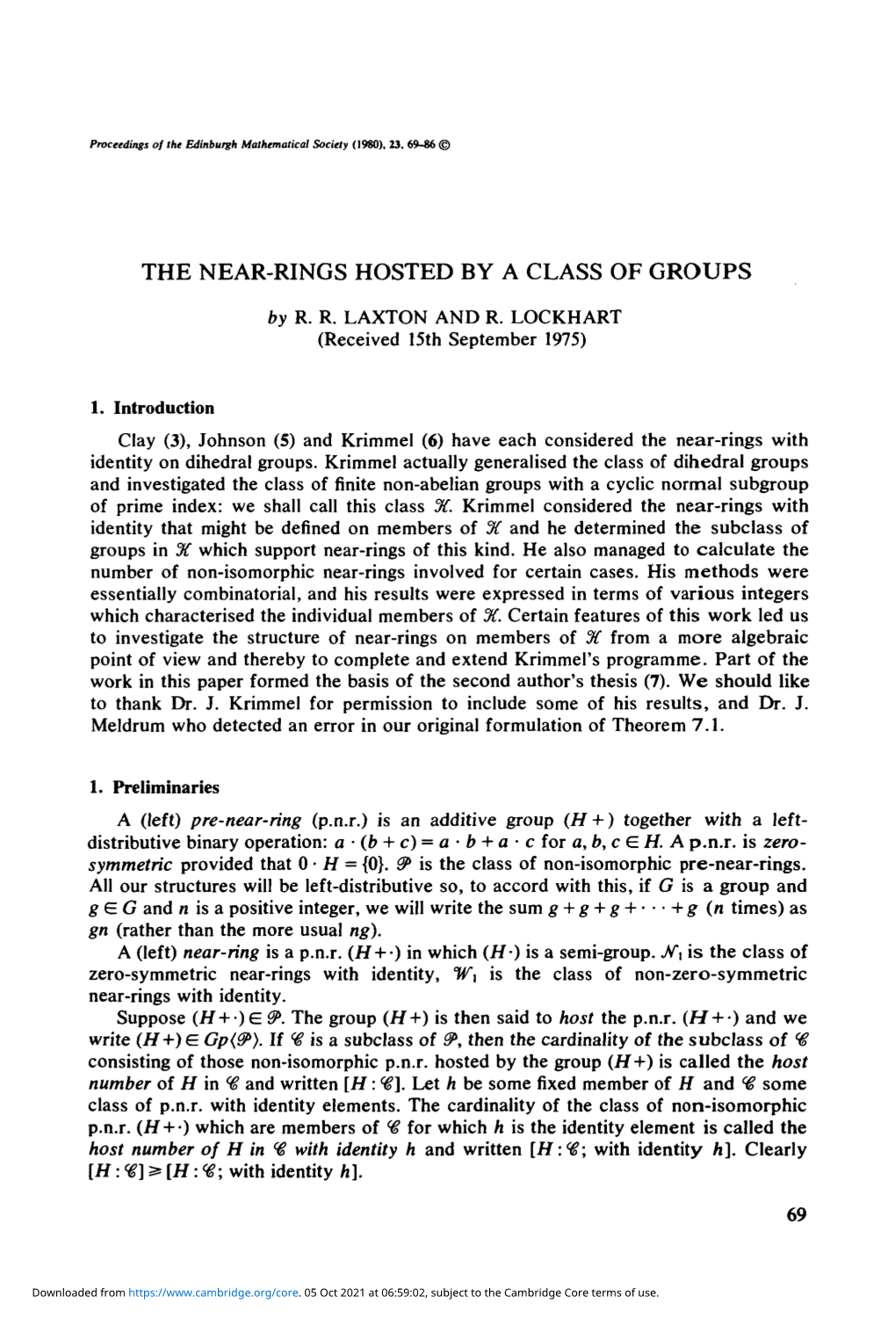 The Near-Rings Hosted by a Class of Groups