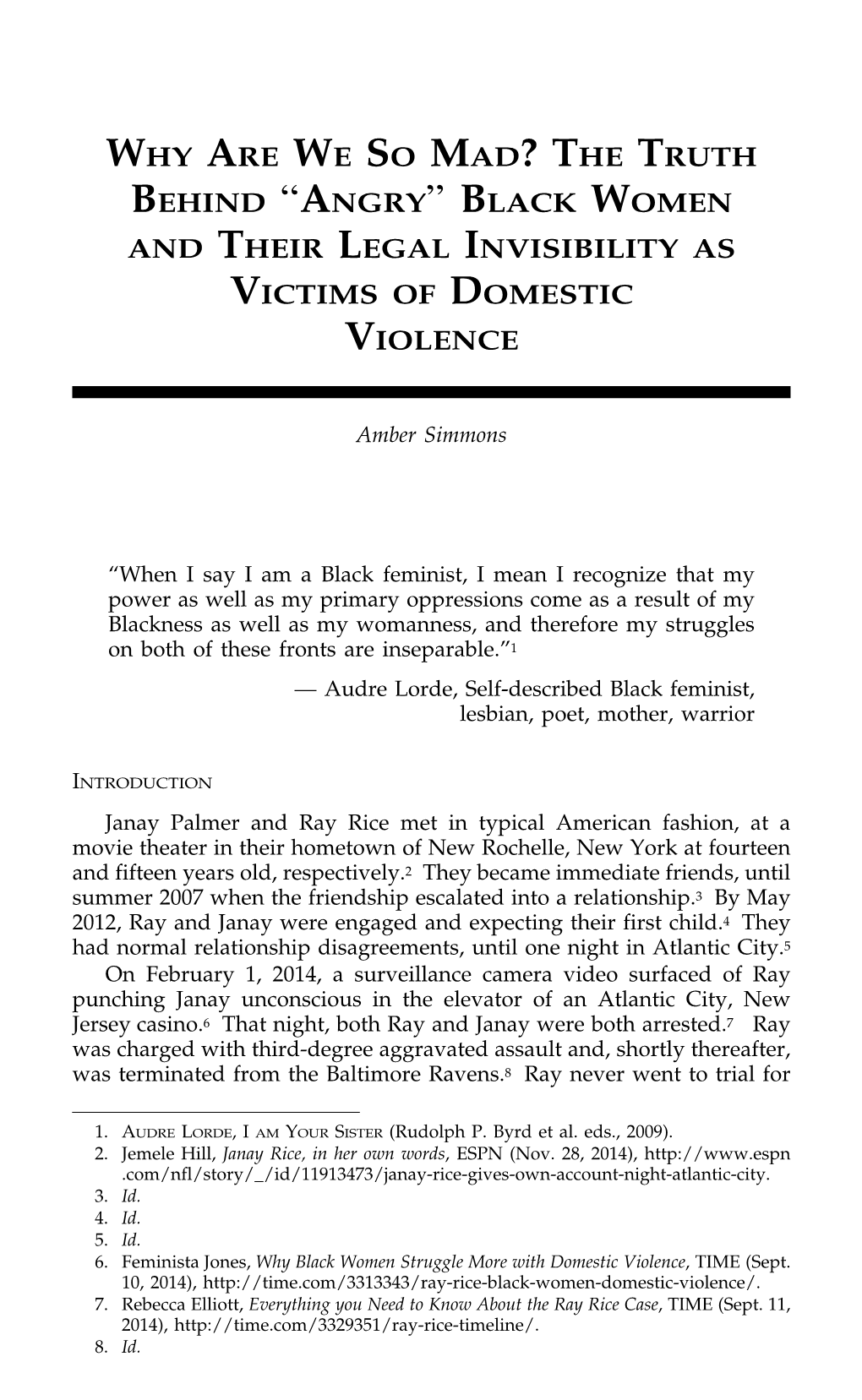 “Angry” Black Women and Their Legal Invisibility As Victims of Domestic Violence
