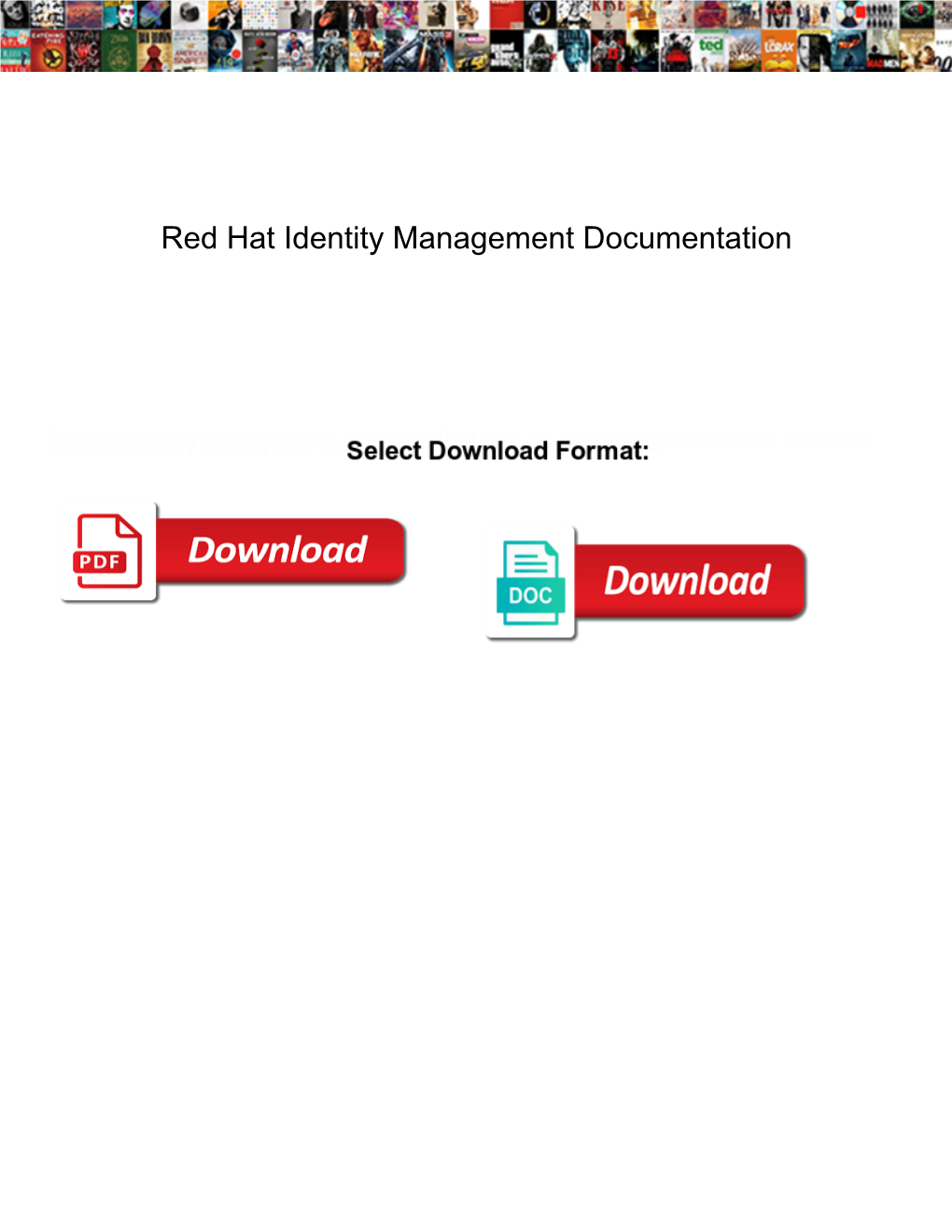 Red Hat Identity Management Documentation