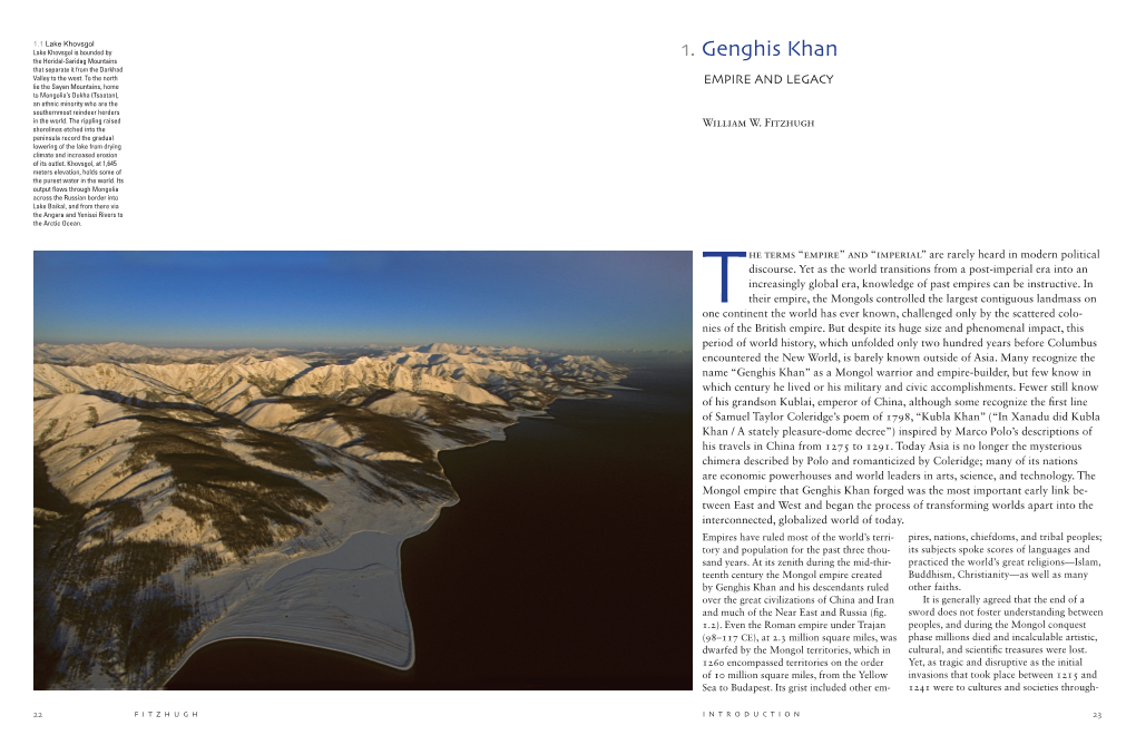 1. Genghis Khan That Separate It from the Darkhad Valley to the West