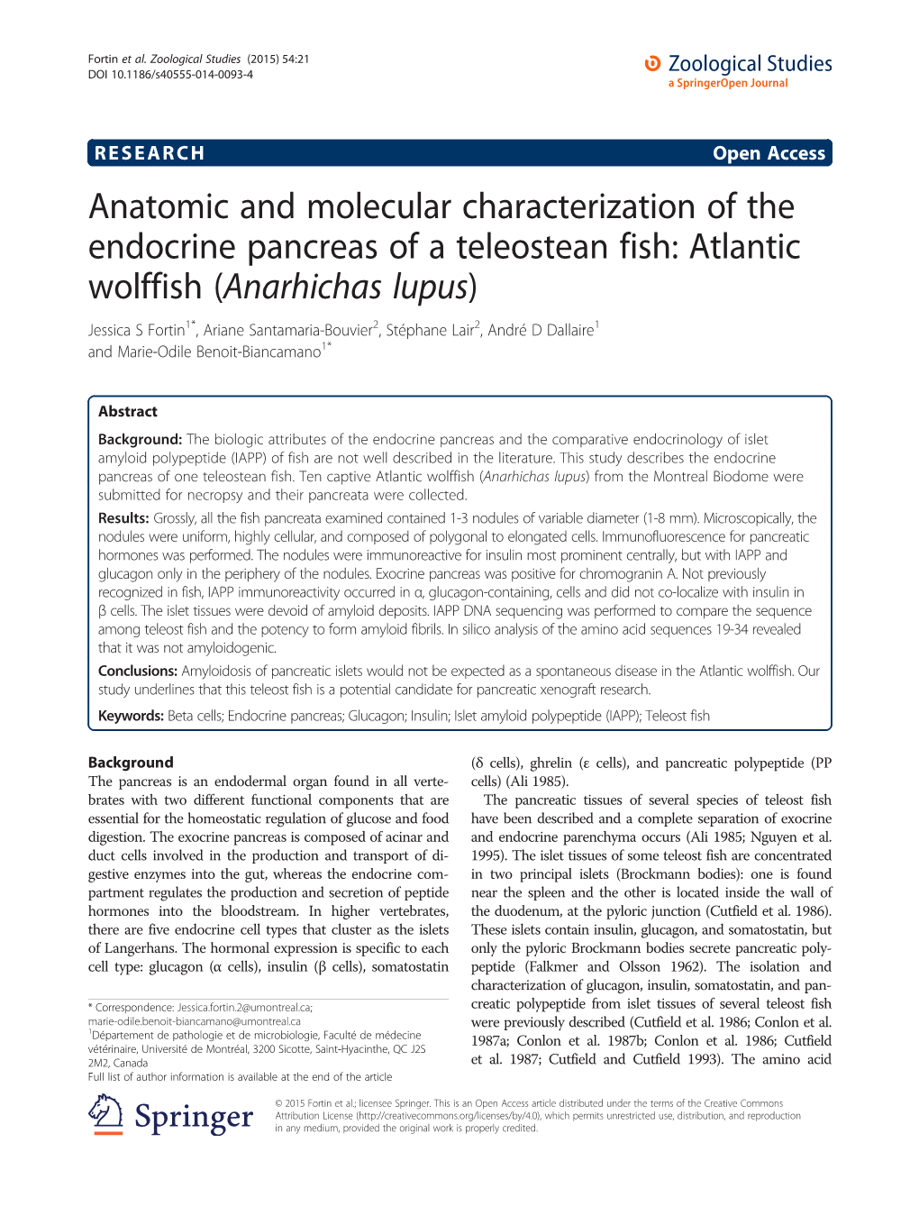 Anatomic and Molecular Characterization of the Endocrine