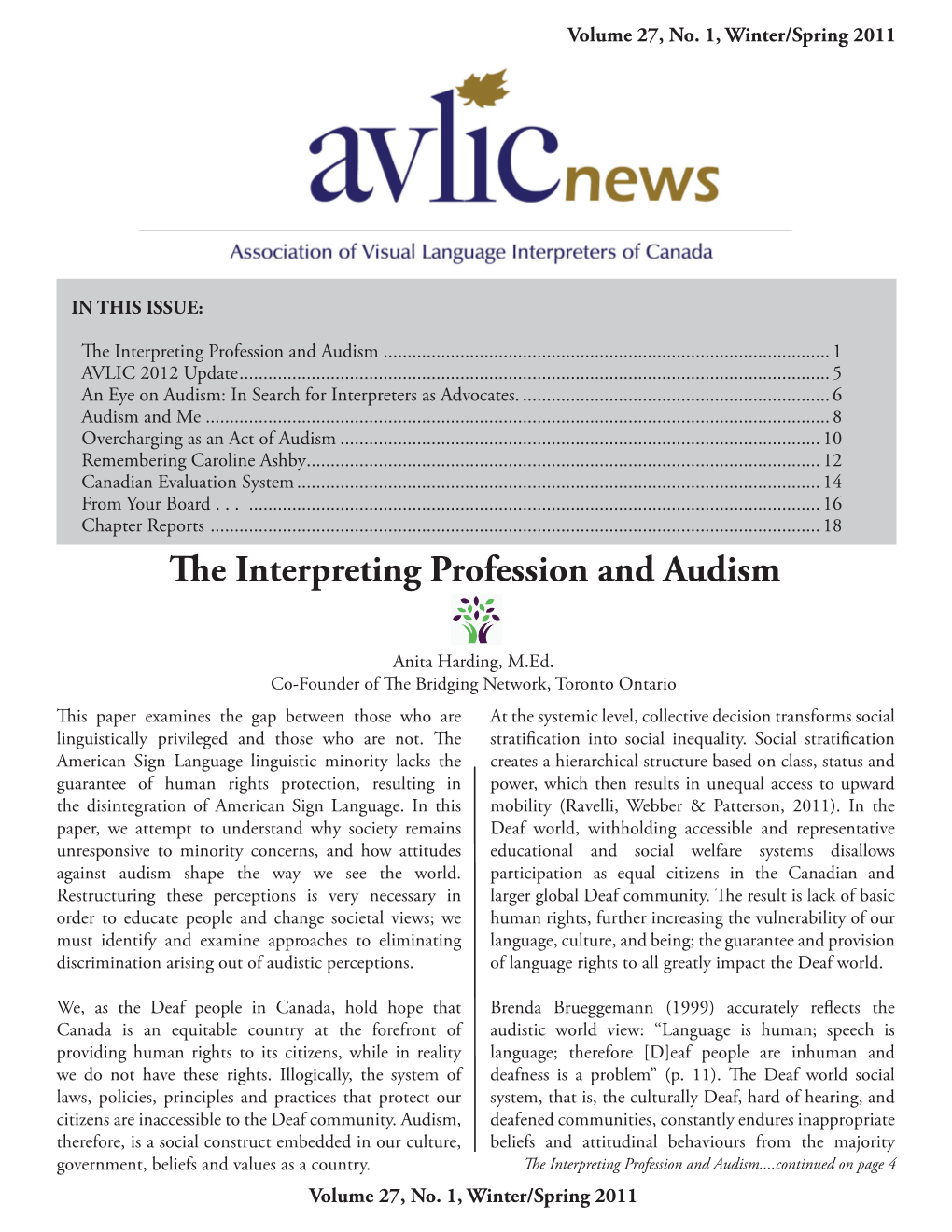 E Interpreting Profession and Audism