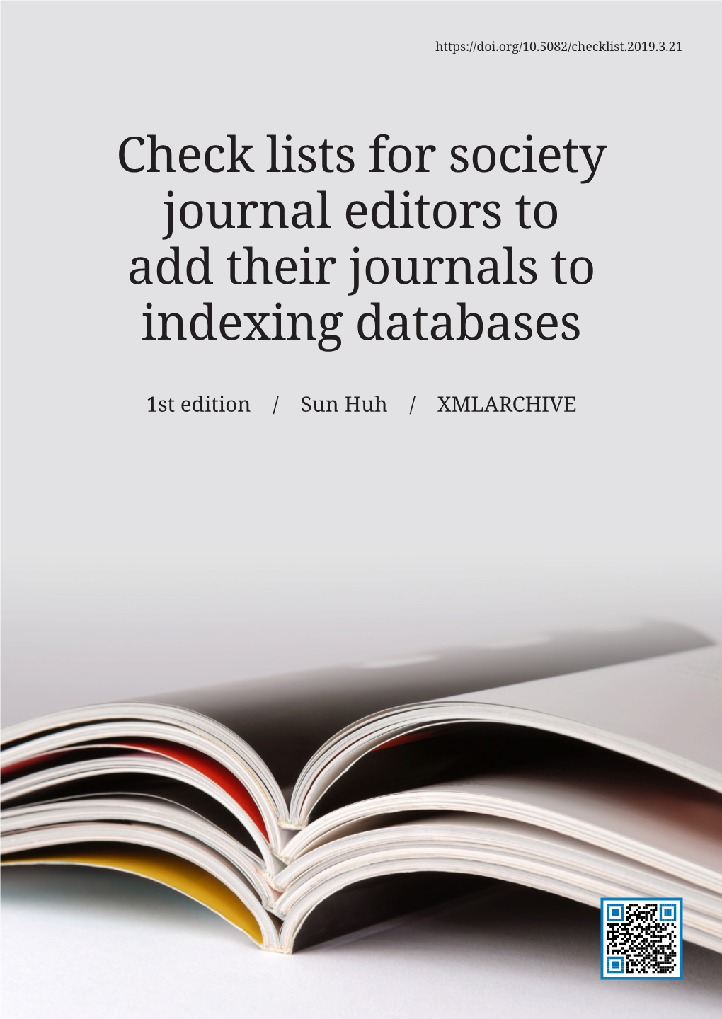 Check Lists for Society Journal Editors to Add Their Journals to Indexing Databases
