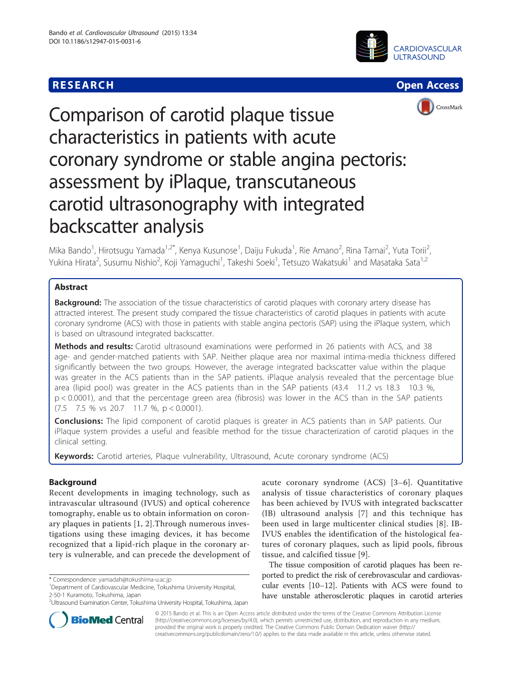 Comparison of Carotid Plaque Tissue