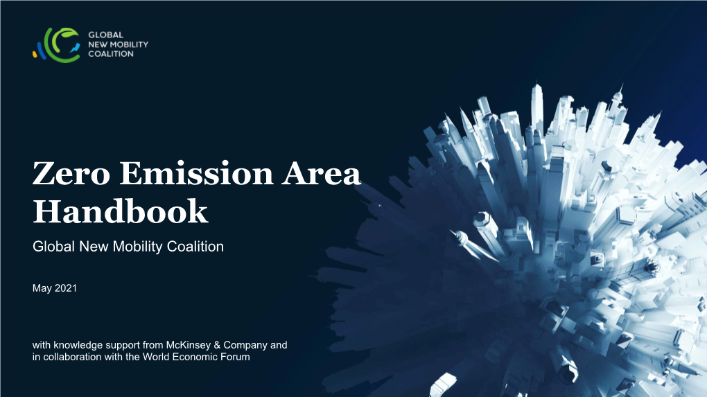 Zero Emission Area Handbook Global New Mobility Coalition