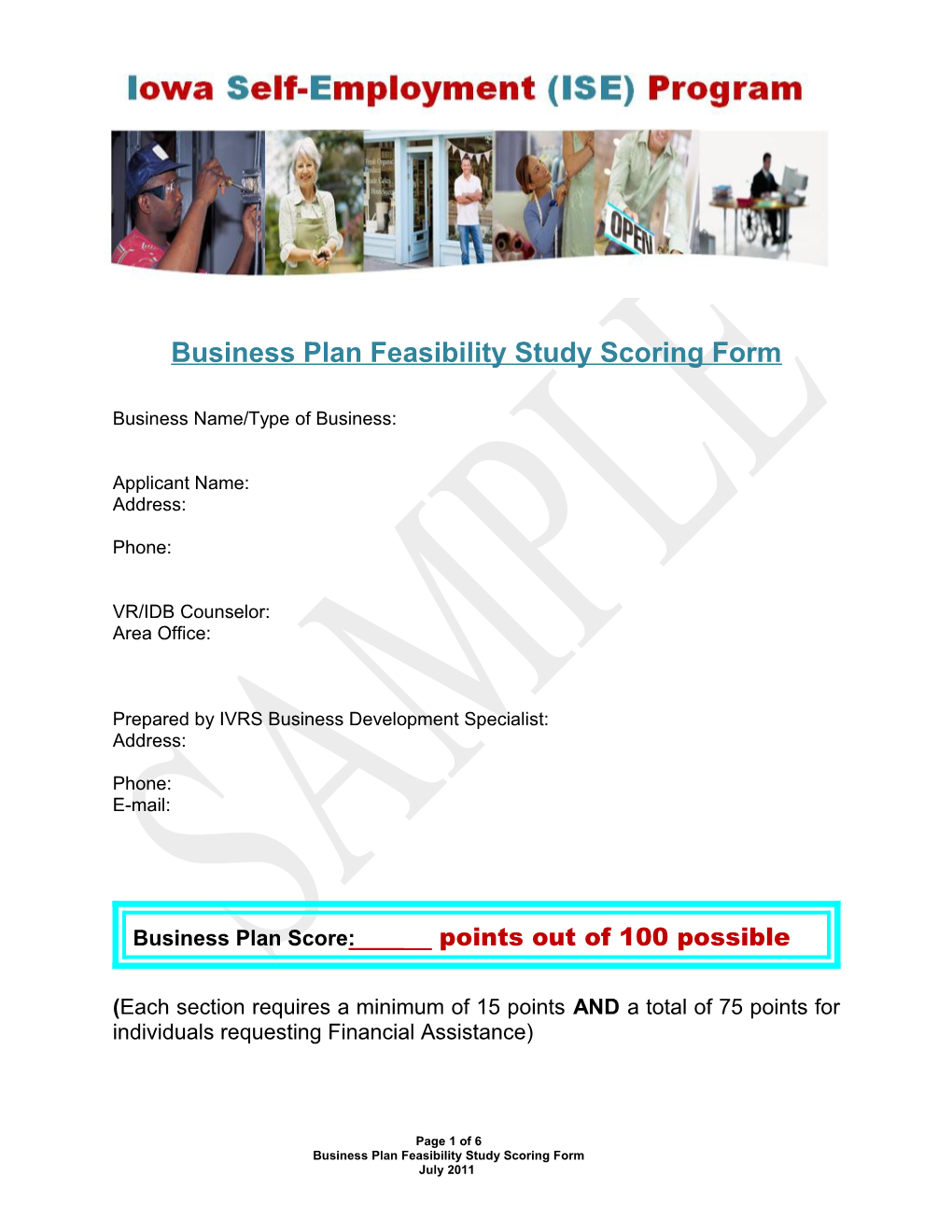 Business Plan Feasibility Study