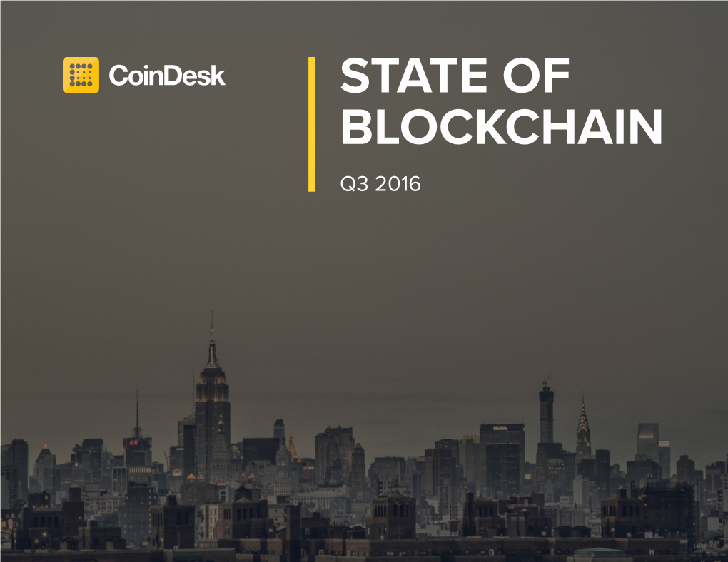 State of Blockchain Q3 2016