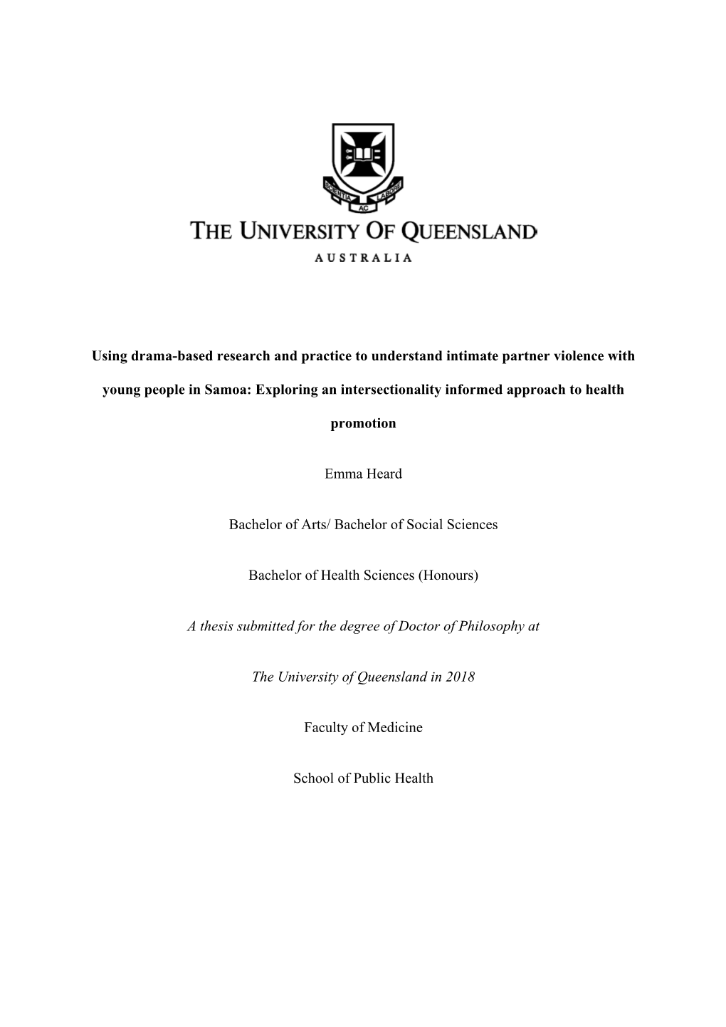 Using Drama-Based Research and Practice to Understand Intimate Partner Violence With