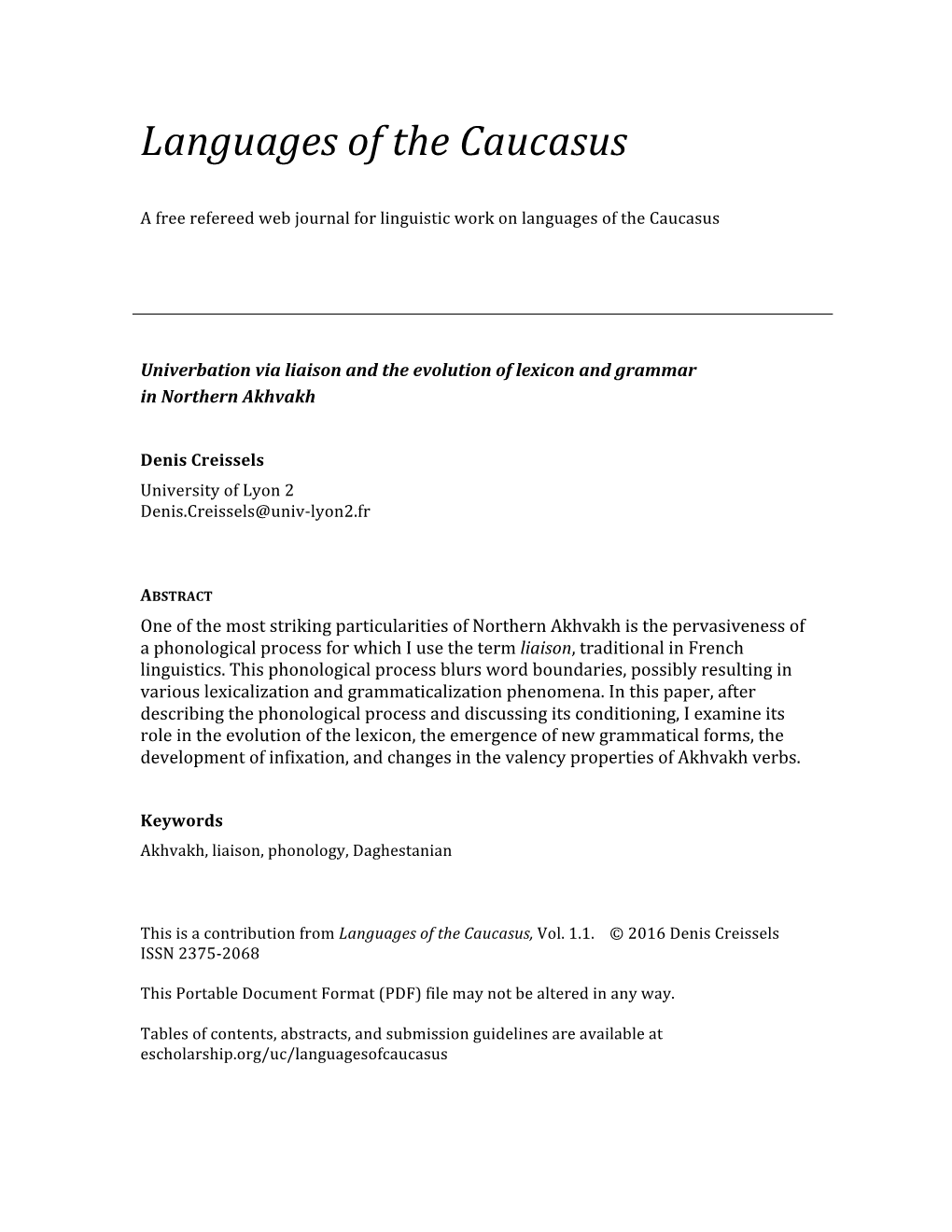 Languages of the Caucasus