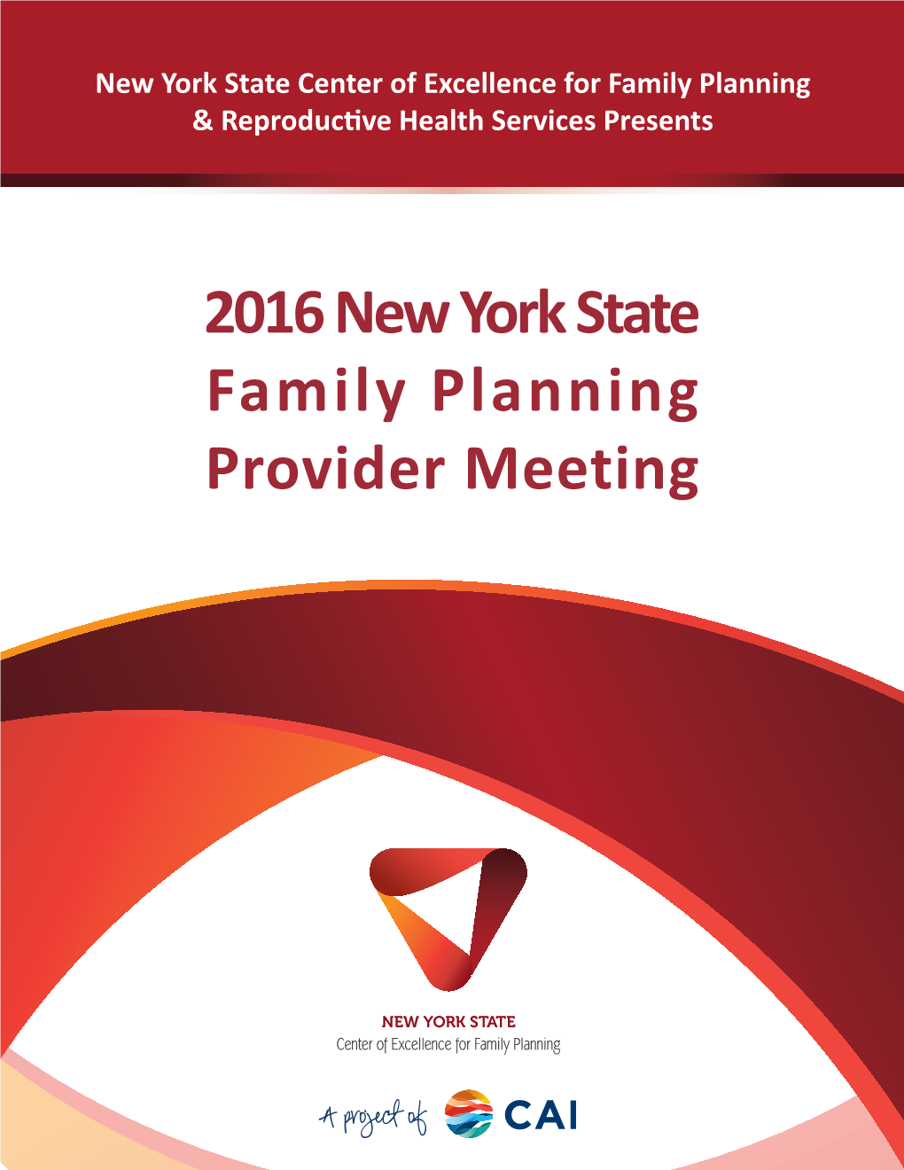 2016 New York State Family Planning Provider Meeting