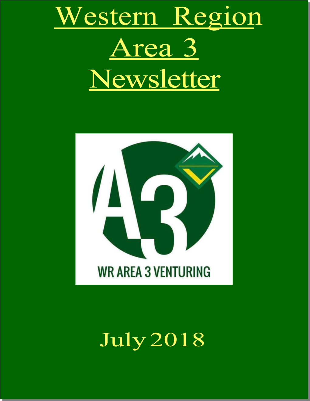 Newsletter July 2018