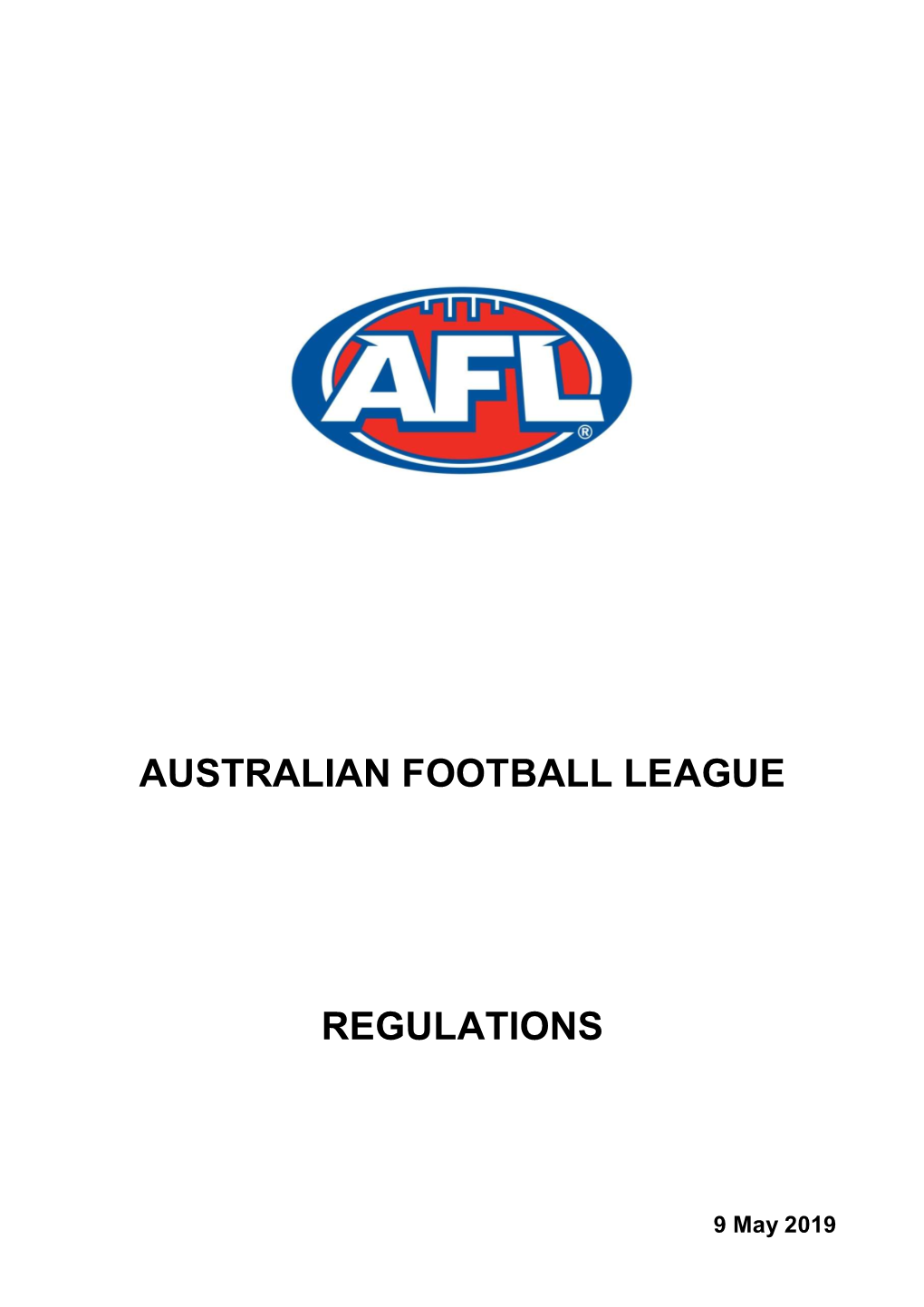 Australian Football League Regulations