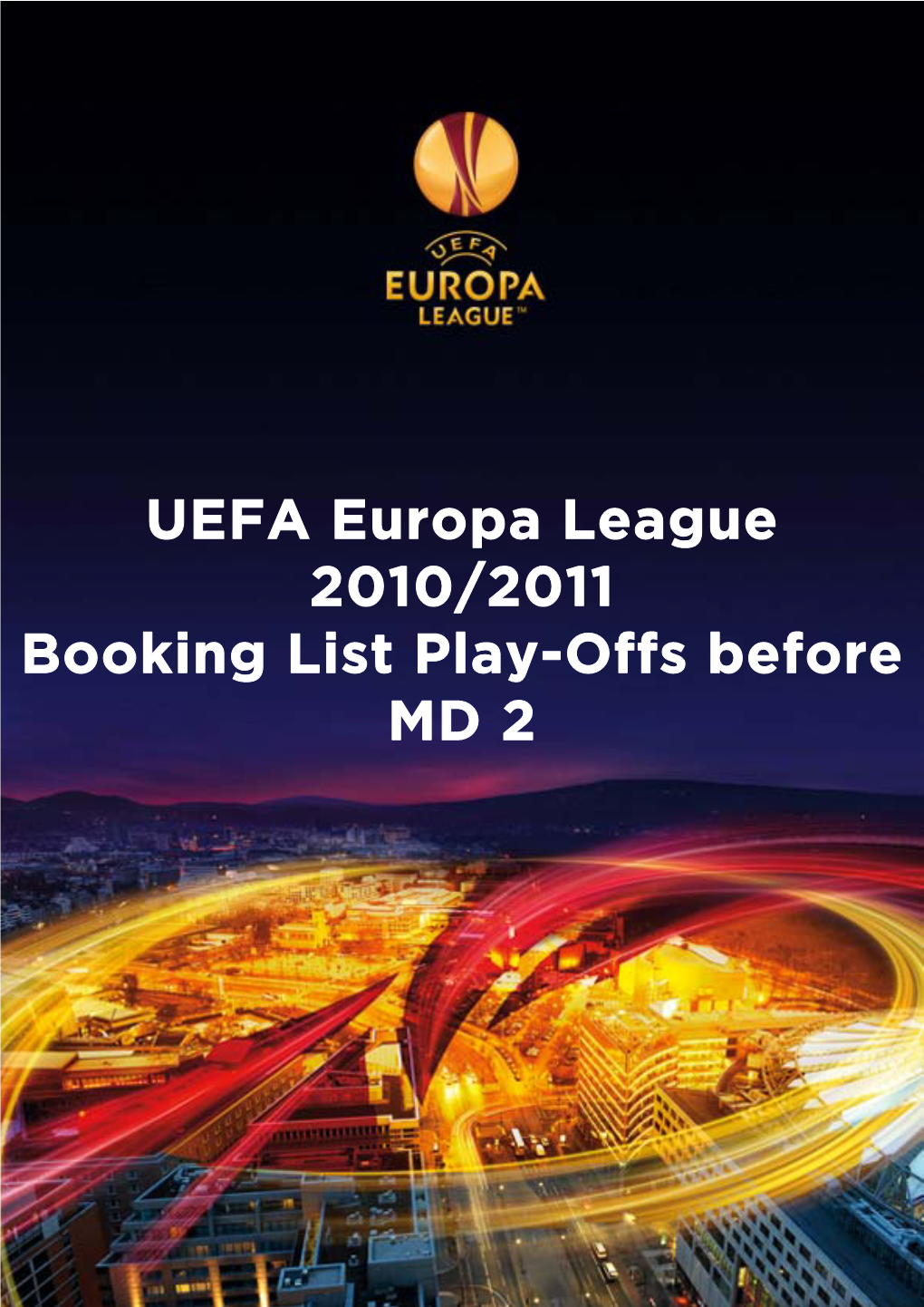 UEFA Europa League Disciplinary Chart Prior to Play-Offs, Second